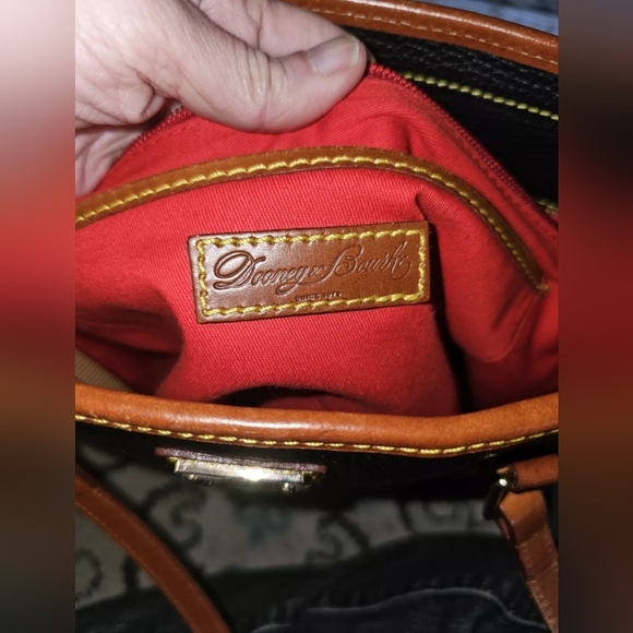 DOONEY BOURKE PEBBLE GRAIN SHOPPER TOTE BROWN - Picture 8 of 10